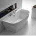 BB74-1650 Отдельностоящая акриловая ванна в комплекте со сливом-переливом цвета хром , Bianco