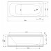 ECO-140-SCR Передняя панель для акриловой ванны 1400x580