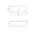 METAURO CORNER-180-80-40-R Акриловая ванна,правосторонняя 1800x800x400