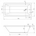 PLANE-180-SCR Передняя панель для акриловой ванны