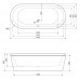 METAURO-Central-180-SCR Передняя панель для акриловой ванны  1800x50x400