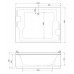 PLANE_DUO-145-SCR Боковая панель для акриловой ванны  1450x630 левая/правая