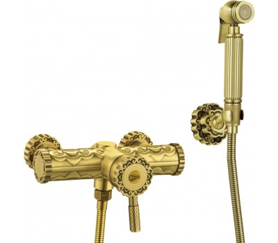 Гигиенический душ Lemark Jasmine LM6618B со смесителем, золото