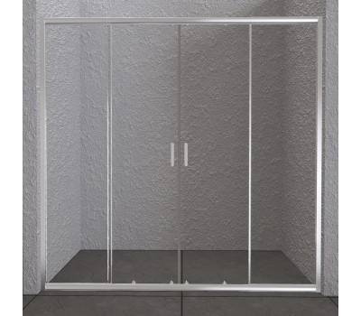 Душевая дверь в нишу BelBagno Unique BF-2-170/200-C-Cr стекло прозрачное