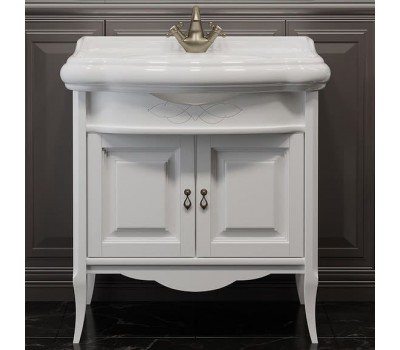 Мебель для ванной Opadiris Лоренцо 80 белая матовая