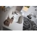 Мебель для ванной Armadi Art Vallessi 100 антрацит глянец, с белой раковиной