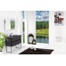 Мебель для ванной Armadi Art Vallessi 100 антрацит матовая, с черной раковиной