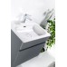 Мебель для ванной Armadi Art Vallessi 60 антрацит матовая, с белой раковиной