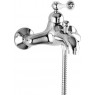 Смеситель Cezares Margot  для ванны с душем хром/ручка белая