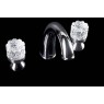 Смеситель для раковины на 3 отверстия CRYSTAL Хром (двуручковый)