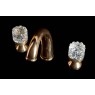 Смеситель для раковины Crystal  на 3 отверстия золото